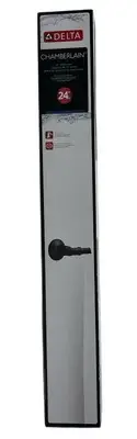 Delta Chamberlain 24" (24 in.) Towel Bar Matte Black CML24-MB-R
