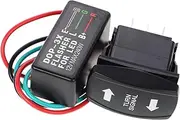 CHILDWEET LED Turn Signal Flasher Relay with Rocker Switch Wire Compatibility for Enhanced Vehicle Safety Switch for Cars Rvs Campers and Trailers