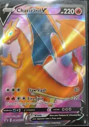 Charizard V SWSH050 Promo Champions Path Unsealed- straight to sleeve