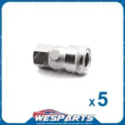 5Pcs Nitto Style Female Air Socket Adaptor Fittings 1/4 inch Thread 50 mm Length