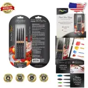 Compact Black Velvet Master Travel Brush Set - Exceptional Color Performance