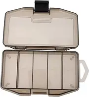 2pcs Boxes Bait Box Storage Organization Fishing Hooks with Booster Kits Large Tackle Fishing Tackle Tray Hook Stackable Lids Outdoor Organizer Organizers Fully Plastic Dark Grey