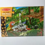 Melissa & Doug Rain Forest Jigsaw Puzzle 200 Piece 14" X 19" US Made Animal