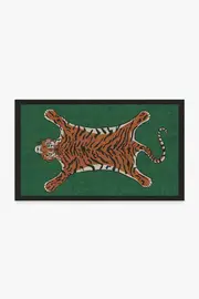 90' x 150' | Machine Washable Runner Rug | Kid & Pet Friendly | Indoor Rug | Jonathan Adler Tiger Emerald Rug | Ruggable
