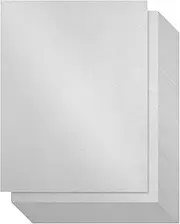 Shimmer Paper - 96-Pack Metallic Cardstock Paper, Double Sided, Laser Printer Friendly - Perfect for Weddings, Baby Showers, Birthdays, Craft Use, Letter Size Sheets, 8.5 x 0.03 x 11 Inches Silver