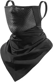 Neck Gaiter Face | UV Sun Protection Face Covers with Ear Hangers - Breathable Ice Silk Fabric Headwear Neck Protector for Fishing Outdoors Hiking Women Men Fulenyi