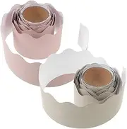 GANAZONO Scalloped Bulletin Board Border Paper 2 Rolls Wall Decor for Classroom Blackboard Diy Craft