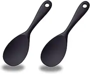Rice Spoons, Silicone Cooking Spoons, Non-Stick Cooking Spoons, Rice Cooker, Cooking Spoon, Silicone Spoon, Kitchen Utensils for Kitchen, Mashed Potatoes, Rice, Baking, or More Pack of 2