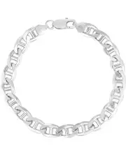 Italian Silver Mariner Chain Bracelet
