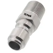 25 Erie Tools Pressure Washer 3/8" Male NPT to Quick Connect Plug Steel Coupler