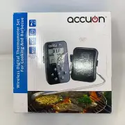 Accuon Wireless Digital Thermometer Set for BBQ/Smoker/Grill/Oven/Meat