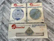 Vintage Felsenthal Aviation Pocket/Holding Pattern Computers Chart Plotter Lot