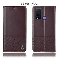 在飛比找ETMall東森購物網優惠-適配vivo y50手機殼x50pro+全包S7 5G真皮翻