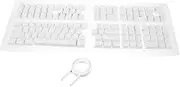 KALLORY 1Set Keys Thai Keycap for Mechanical Keyboards Dual Color Keycaps Compatible with Keyboards Semi Transparent Design for Backlight Illumination