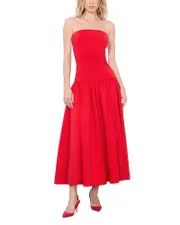 Alice and Olivia Oriana Strapless Drop Waist Dress 4