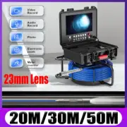 9" Screen 20-50M DVR Counter Sewer Drain Pipe Inspection Camera 23MM Endoscope