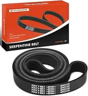 Engine Serpentine Drive Belt Compatible with Volvo VNM & IC Corporation RE Commercial, RE Integrated & International Harvester 3000RE & Kenworth T270, T370 & Peterbilt 337 & Mack LR600