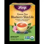 YOGI TEA 有JI藍莓綠茶瑜伽茶消食茶含咖啡因16包