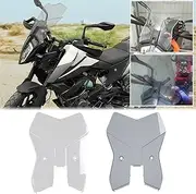 Motorcycle Front Screen Wind Shield Accessories Compatible with K-T-M 390/SW ADV 390 SW Adv 2020 2021 2022 2023 Windshield Windscreen Air Deflector (Light Smoke)