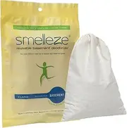 [SMELLEZE] Reusable Basement Odor Removal Deodorizer Pouch: Rids Musty Smell Without Fragrance Treats 150 Sq. Ft.