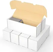 sysdmno Trading Card Storage Box,Sports Card Storage Boxes, 6-Pack Cardboard Card Box for TCG/Magic/Mtg Basketball Cards, Collectible Trading Cards