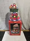 1991 Christmas Stocking Musical Cookie Jar Working Jingle Bells Tune, In OG Box