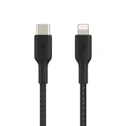 Belkin Braided 2m USB-C to Lightning MFI-Certified Cable For Apple iPhone BLK