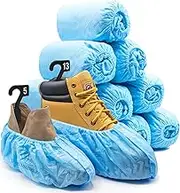 PedaShield 110 Premium Disposable Boot & Shoe Covers by | Booties are Large, Durable, Water Resistant, Blue, Recyclable | One Size Fits Up to XL Men's 13 | Built for 25 percent MORE USE (110)