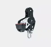 Harken 2657 40mm Carbo Airblock Fiddle Sailboat Block Cam Cleat Pulley Mainsheet