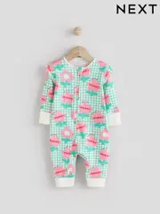 Green Mummy Family Two Way Zip 100% Cotton Sleepsuit (0mths-2yrs) (0mths-2yrs) (AC6980) | $20 - $22