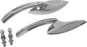 Harddrive Chrome Elliptical Side Mirror Pair Harley XLX 61 83-85