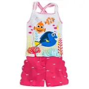 DISNEY STORE FINDING DORY TANK & SHORTS SET GIRLS NWT DORY NEMO MARLIN