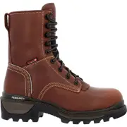Rocky Rams Horn Logger Composite Toe 400G Insulated Mens Brown Boots
