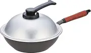 Hokuriku Aluminum WPL28IH Wok Woo Wen Pan + IH 11.0 inches (28 cm), Camnite Gray