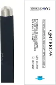 Brow Microblading Blades Fine Microblades 20Pack (Pink, 18U-0.18mm)