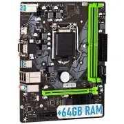 Motherboard H311M Micro-Atx Intel Core i3 6100 CPU 64GB RAM LGA 1151