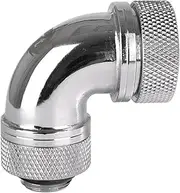 Thermaltake Pacific DIY LCS Chrome G1/4 PETG 16mm (5/8") OD Tube 90 Degree Compression Fitting Cooling CL-W097-CA00SL-A