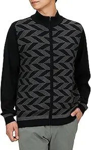 [Bridgestone] ZGM01B Men's Sweater, Open Front Sweater