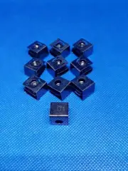 Black 10-32 Slide On Clip Nuts - Audio Rack & Server Cabinet x 10 PC