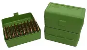 MTM 50 Round Mechanically Hinged Ammo Box - Rifle Calibers R50