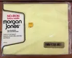 New Vtg Morgan Jones Deadstock Luxury Muslin Yellow Percale Twin Fitted Sheet