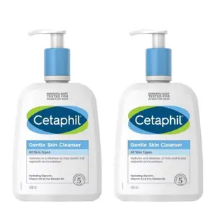 新效期【Cetaphil 舒特膚】溫和潔膚乳 237ml 500ml（2入組）舒特膚溫和潔膚乳 溫和潔膚乳 潔膚乳