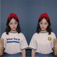 在飛比找蝦皮購物優惠-韓國ulzzang短袖T恤
