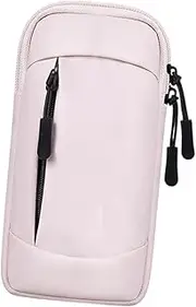 Sports Armband Smartphone Arm Bag for Men Women Wrist Pouch Phone Sleeve Phone Holder Pouch for Hiking, Gym, Travel, Pink