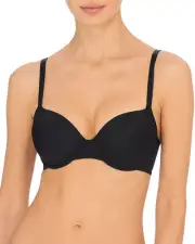 Natori Cushioned Comfort Underwire Bra $74 Black SIZE:34DD
