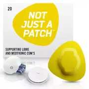 Freestyle Libre and Medtronic Guardian CGM Adhesive Patches Yellow 20 Pack