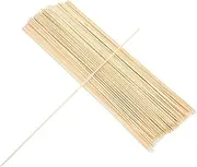 2Packs Bamboo Skewers for BBQ Food Picks Durable and Safe BBQ Rotating Skewers for Grilling Kebab Maker and Crafting Thick