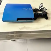 在飛比找Yahoo!奇摩拍賣優惠-PS3 3007B型 藍色主機 硬碟320G 附黑色手把+電