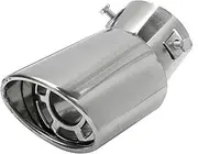 Exhaust Tail Pipe For S5 S6 S7 S8 SQ5 For C5 For A4 B5 B6 B8 For A6 For A3 For A5 For Q5 For Q7 Car Accessories Tail Throat Exhaust Pipe Decoration Exhaust Tip(C)