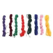 8pcs Jewelry Crafting Thread Elastic Cord Bracelets Stretchy String Bracelets